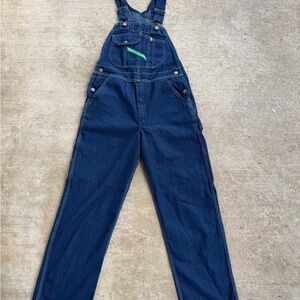 NWT Key Industries Bib Denim Overall High  Men’s Size 30” X 30”